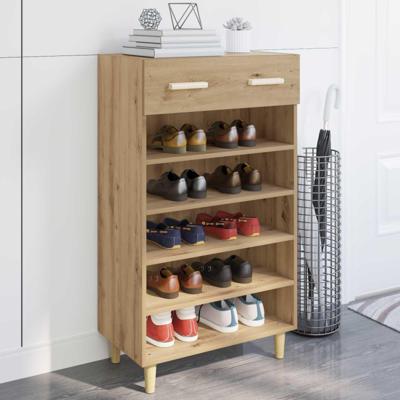 Schoenenkast Ambachtelijk eiken 60 x 35 x 105 cm Bewerkt hout