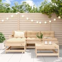 5-delige Loungeset massief grenenhout - thumbnail