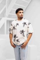 Off The Pitch Off Mark Oversized T-Shirt Heren Gebroken Wit - Maat XL - Kleur: Gebroken Wit | Soccerfanshop - thumbnail