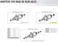 Fulcrum adapter hub rear disc to 12mm/142mm - thumbnail