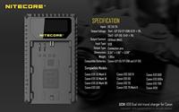 Nitecore Canon LP-E6 / LP-E6N / LP-E6NH / LP-E8 oplader - thumbnail