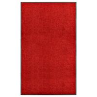 VidaXL Deurmat wasbaar 90x150 cm rood - thumbnail