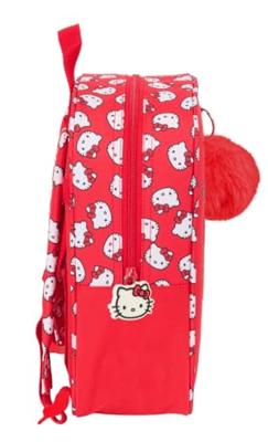 Schoolrugzak Hello Kitty Iconic Wit Rood 22 x 27 x 10 cm Schoolrugzak Hello Kitty Iconic Wit Rood 22 x 27 x 10 cm