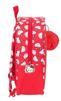 Schoolrugzak Hello Kitty Iconic Wit Rood 22 x 27 x 10 cm - thumbnail