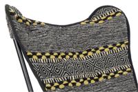 Armstoel DKD Home Decor Geel Wit Zwart Multicolour Ijzer 74 x 65 x 90 cm - thumbnail