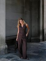 Neo Noir Broek Emmett melange | Brown - thumbnail