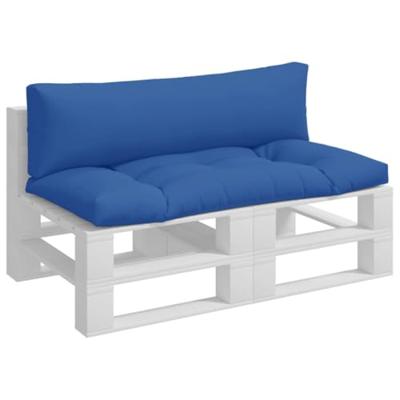 VidaXL Palletkussens 2 st stof lichtblauw - thumbnail