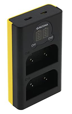 Olympus BLX-1 Dual LCD USB lader (Patona)