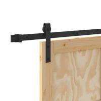 Schuifdeur met beslag 83x202 cm massief grenenhout - thumbnail