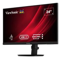 ViewSonic VG2409U-2 24-inch Full HD-monitor met USB-C-hub, IPS, 100hz, HDR10, ergonomische monitor voor werken, gamen, in hoogte en hoek verstelbaar, flikkervrij, ingebouwde luidspreker - thumbnail