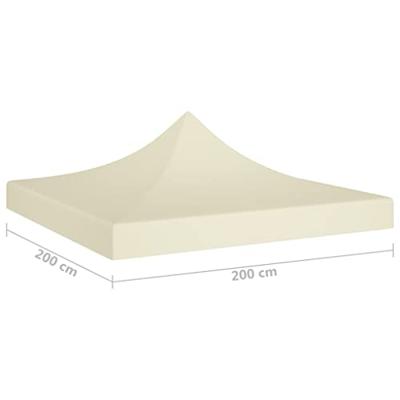 VidaXL Partytentdak 270 g/m² 2x2 m crème - thumbnail