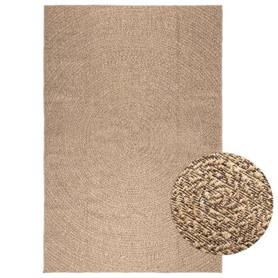 Vloerkleed 160x230 cm voor binnen en buiten jute look