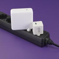 Hama Fast Charger USB-C PD/QC/GaN Super-Mini Charger 45 W Oplader Wit - thumbnail