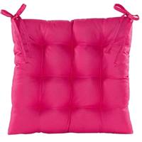 Anna's Collection zitkussen gewatteerd 38x38cm donkerroze - thumbnail