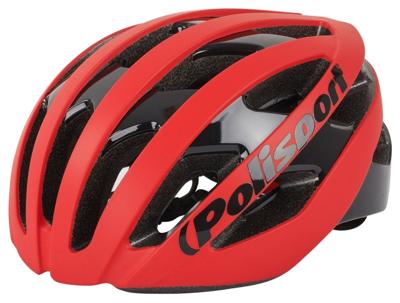 Polisport light pro fietshelm m 52-58cm mat rood/zwart