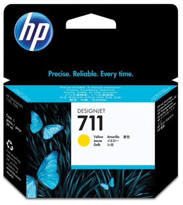 HP Inktcartridge 711 Origineel Geel CZ132A