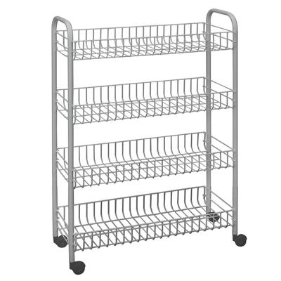 Metaltex Badkamer-/keukentrolley Snello 84x56cm Staal Wit