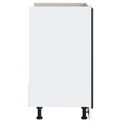 Spoelbakonderkast Porto 80x46x81,5 cm bewerkt hout zwart