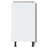 Spoelbakonderkast Porto 80x46x81,5 cm bewerkt hout zwart - thumbnail