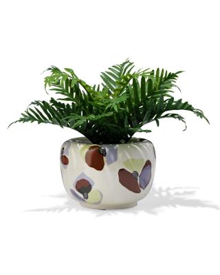 HEMA Bloempot ⌀14.5x10.5cm keramiek klaproos (multi)