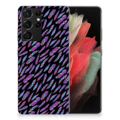 Samsung Galaxy S21 Ultra | TPU bumper | Feathers Color