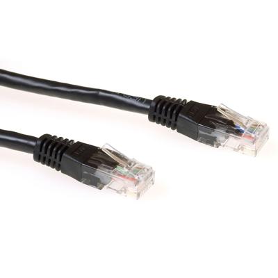 ACT IB8901 U/UTP CAT6 Patchkabel Zwart - 1 meter