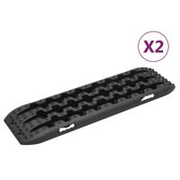 VidaXL Gripplaten 2 st 106x30,5x7 cm nylon zwart - thumbnail