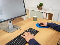 Trust BigFoot Muismat Polssteun Blauw - thumbnail