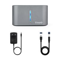 Docking stationDual TooQ TQDS-805G 2.5"-3.5" HDD/SSD SATA USB 3.0 - thumbnail