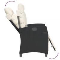 9-delige Tuinset poly rattan zwart - thumbnail