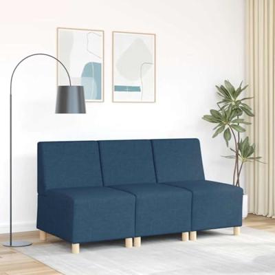 Fauteuil 55 cm stof blauw
