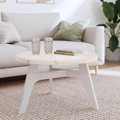 Tafelblad rond 70x3 cm massief grenenhout wit Tafelblad rond 70x3 cm massief grenenhout wit