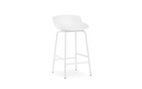 Normann Copenhagen Hyg barkruk H65 White staal - thumbnail