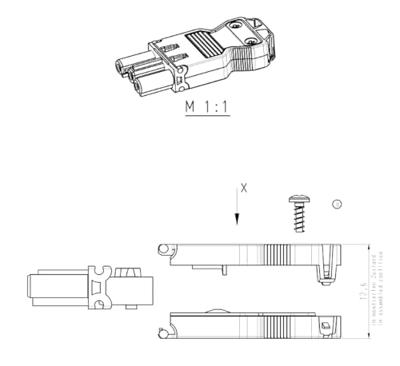 BACHMANN apparaatkoppeling GST18/3 wit