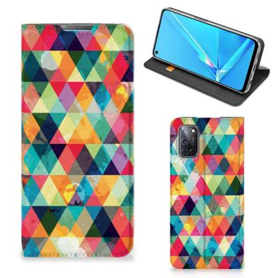 OPPO A52 | A72 | Hoesje met Magneet | Geruit