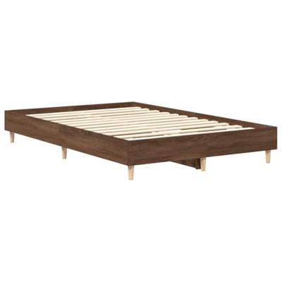 Bedframe zonder matras 135x190 cm spaanplaat bruin eiken Bedframe zonder matras 135x190 cm spaanplaat bruin eiken