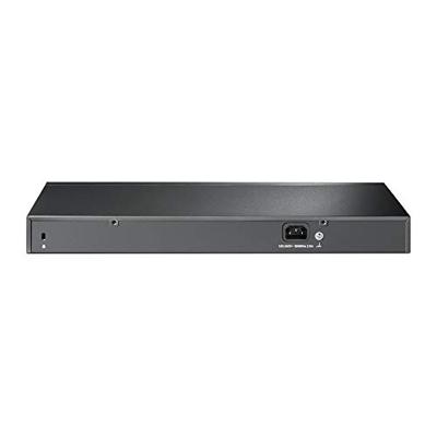 TP-Link TL-SL1218P 16-Port Fast Ethernet Rackmount PoE+ Switch + 2 Gigabit poorten (150 Watt, afgeschermde RJ-45 poorten, 250 m overdrachtsafdekking in extendmodus, plug-and-play, ventilatorloos) zwart