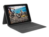 Logitech Rugged Folio Grafiet Smart Connector AZERTY Frans - thumbnail