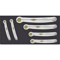 Stahlwille 96838774 TCS 240/6 Enkelvoudige ringsleutelset met ratel 6-delig Sleutelbreedte (metrisch) 10 - 19 mm - thumbnail