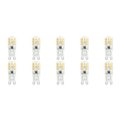 Velvalux LED Lampen 10-Pack - G9 Fitting - Dimbaar 3W - 6000K Wit Helder