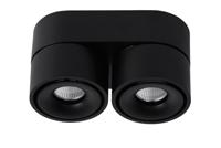 Lucide YUMIKO - Plafondspot - LED Dimb. - 2x10W 2700K - Zwart - thumbnail