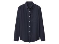 esmara Men Flanellen heren overhemd (Marineblauw, L (41/42)) - thumbnail