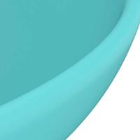 Wastafel rond 32,5x14 cm keramiek mat lichtgroen - thumbnail