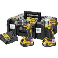 DeWalt dck266m2t accu set | dcd796 + dcf887 in t-stak koffer | 18v 4.0ah li-ion - dck266m2t - thumbnail