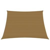 VidaXL Zonnezeil 160 g/m² 3/4x3 m hdpe taupe - thumbnail