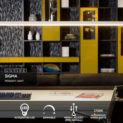 Lucide SIGMA - Hanglamp - LED Dimb. - 1x36W 2700K - Wit