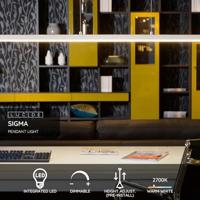 Lucide SIGMA - Hanglamp - LED Dimb. - 1x36W 2700K - Wit - thumbnail
