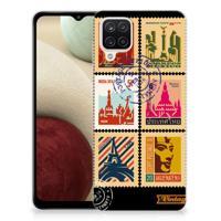 Samsung Galaxy A12 | Silliconen Back Cover | Postzegels - thumbnail