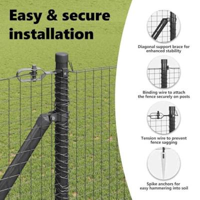 VidaXL Afrasteringspaal grijs 10 x 1,6 m (25 x 25 mm gaas) VidaXL Afrasteringspaal grijs 10 x 1,6 m (25 x 25 mm gaas)