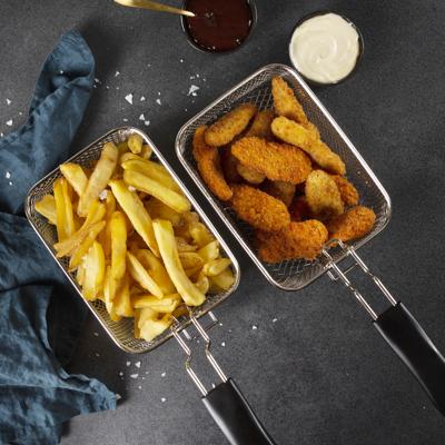 Princess 185000 Friteuse met koudezone 3270 W Zwart, Zilver (mat)